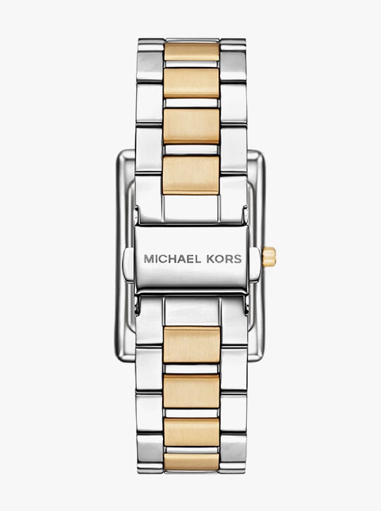michael kors essex two tone watch