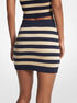 michael kors metallic striped knit mini skirt