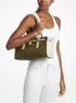Hamilton Moderne Small Color-Blocked Leather Satchel michael kors hamilton moderne small color blocked leather satchel