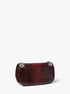 michael kors christie mini python embossed leather envelope bag