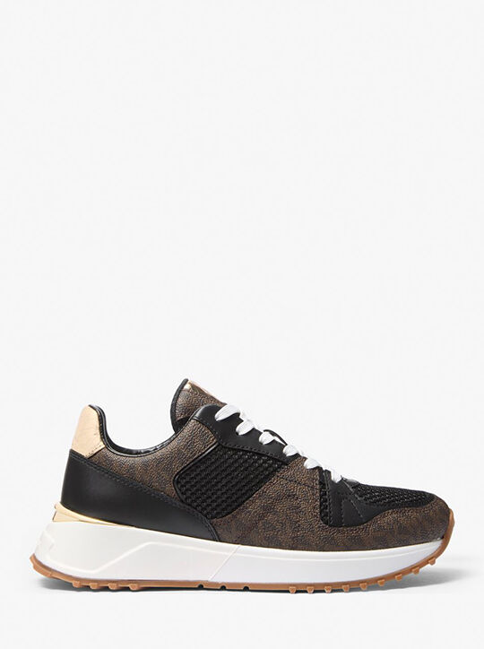 michael kors jaime mixed media trainer
