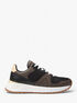 michael kors jaime mixed media trainer
