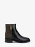 Regan Leather and Signature Logo Ankle Boot michael kors regan leather and signature logo ankle boot