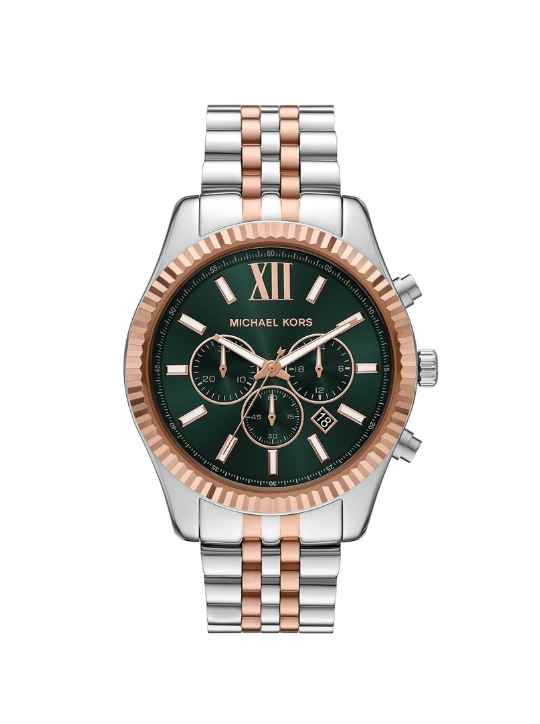 Lexington Chronograph Two-Tone Stainless Steel Watch michael kors lexington chronograph two tone stainless steel watch