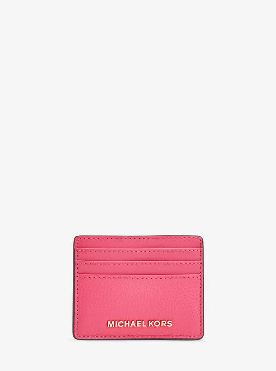 michael kors jet set travel large leather card case