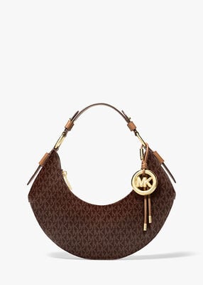 michael kors حقيبة كتف كوا متوسطة الحجم بشعار الماركة