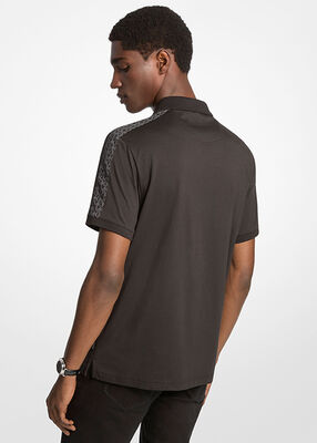 michael kors logo cotton polo shirt