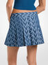 michael kors mk2000 logo pleated mini skirt