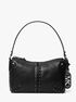 michael kors astor large studded leather shoulder bag