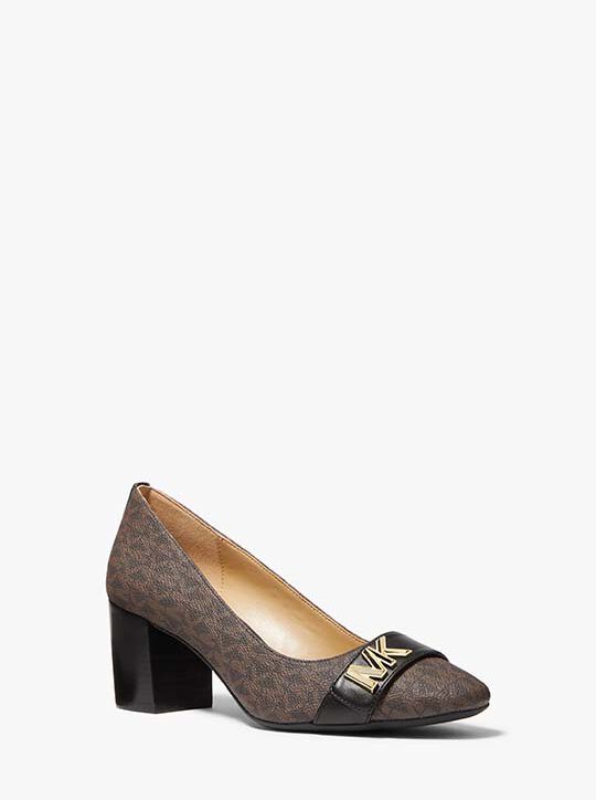 michael kors jilly flex signature logo pump