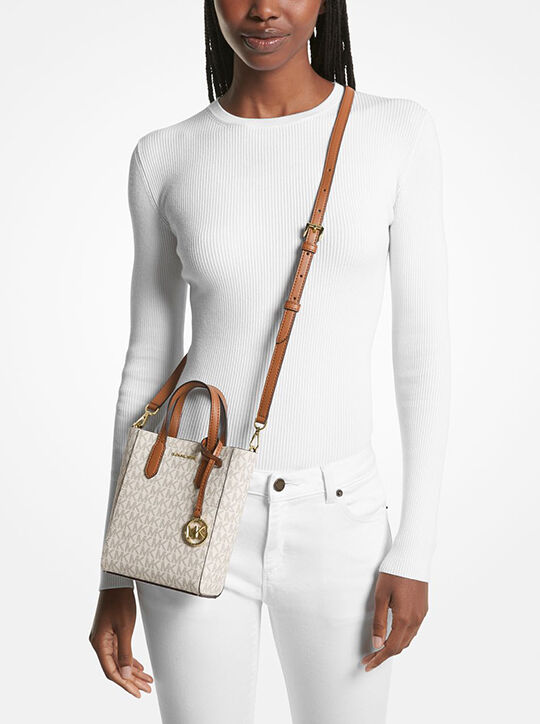 michael kors sinclair extra small signature logo crossbody bag