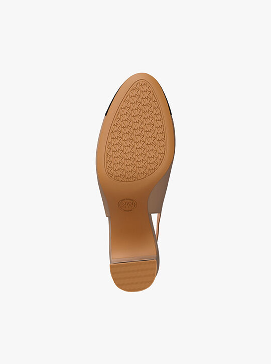 michael kors piper flex leather slingback pump