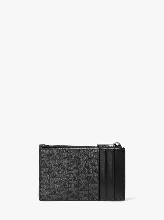 Hudson Signature Logo Card Case michael kors hudson signature logo card case