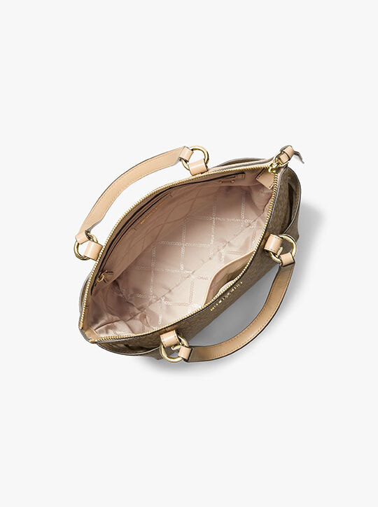 michael kors حقيبة يد سوليفان صغيرة بشعار الماركة بسحاب علوي