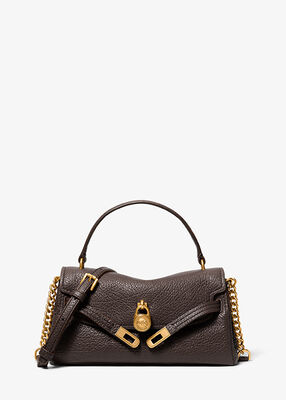 michael kors hamilton moderne extra small textured leather slouchy crossbody bag