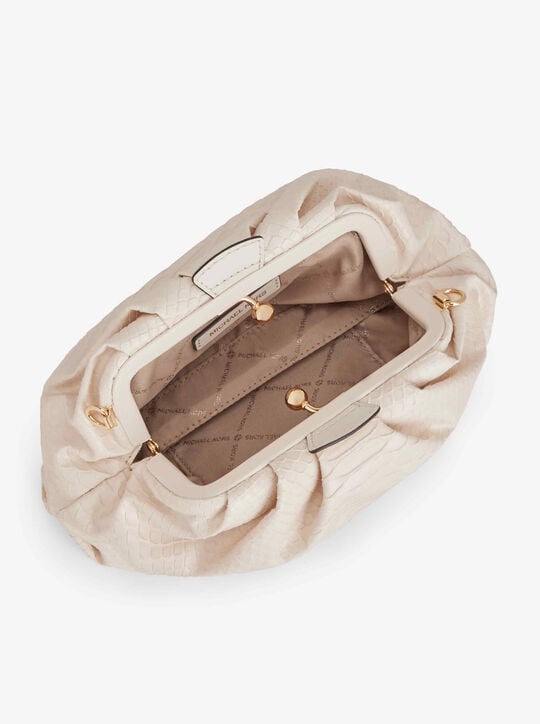 michael kors حقيبة نولا الصغيرة بنقشة الأفعى