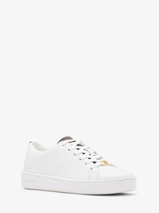 michael kors keaton leather and logo sneaker