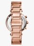 Michael Kors Parker Chronograph Rose Gold-Tone Stainless Steel Watch