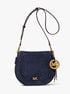 Josie Medium Whipstitched Suede Saddle Bag michael kors josie medium whipstitched suede saddle bag