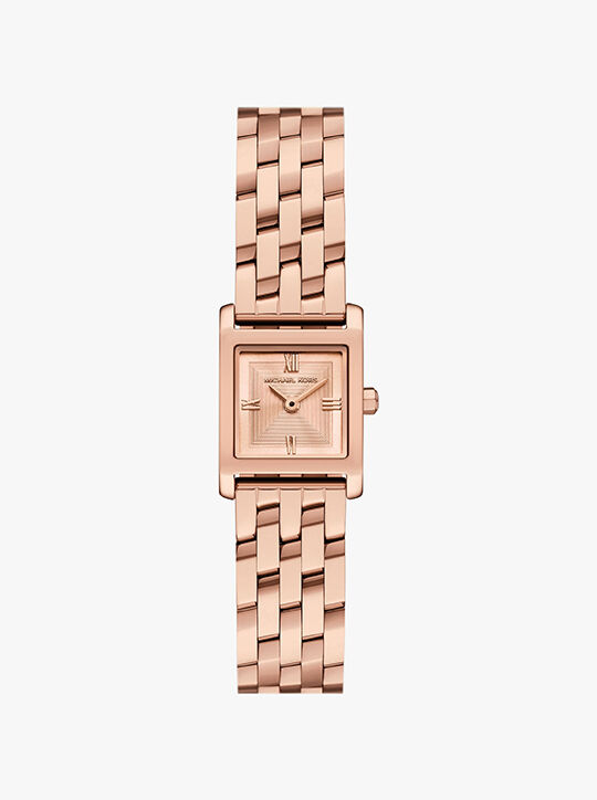 michael kors micro georgie rose gold tone watch