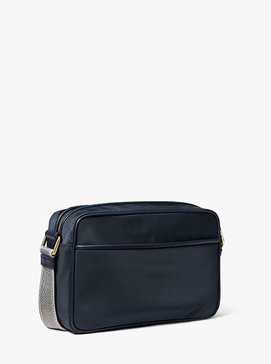 michael kors jet set large nylon gabardine crossbody bag