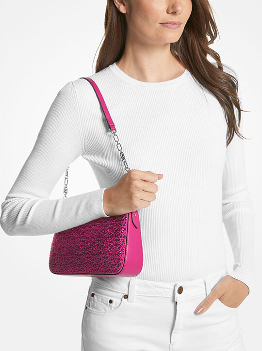 حقيبة إمباير صغيرة من جلد الغزال مزخرفة متوسطة الحجم michael kors حقيبة إمباير صغيرة من جلد الغزال مزخرفة متوسطة الحجم