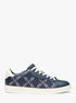 michael kors keating empire logo jacquard and leather sneaker
