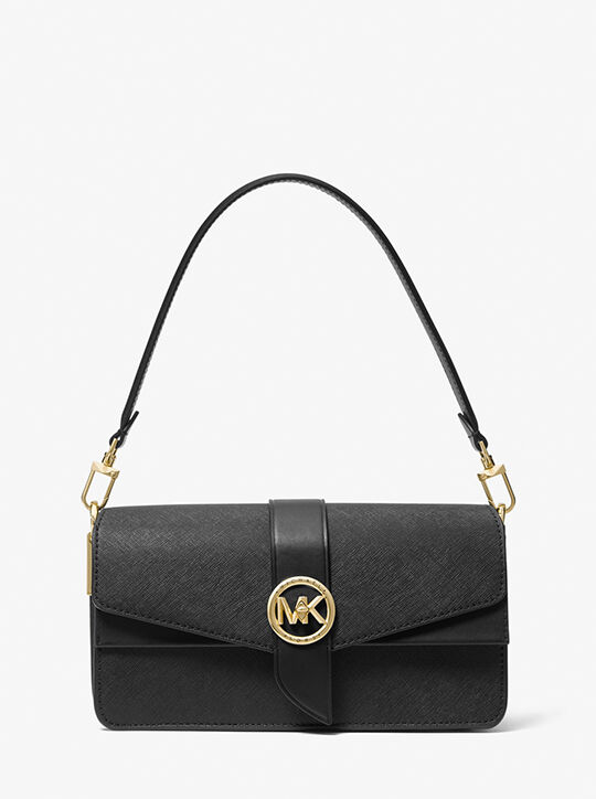 michael kors greenwich medium saffiano leather shoulder bag