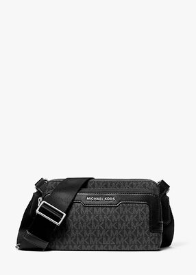 michael kors hudson signature logo crossbody bag