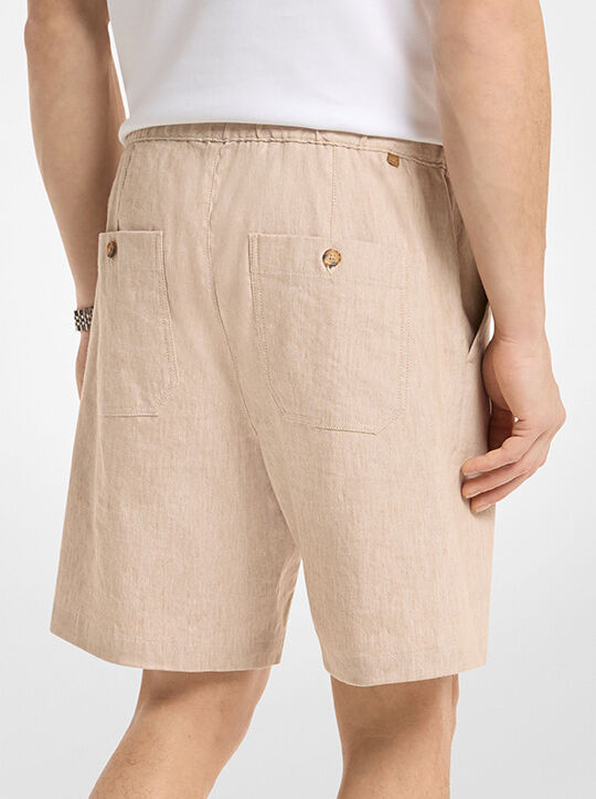 Linen Blend Shorts michael kors linen blend shorts