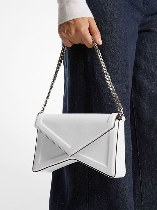 michael kors manhatta leather shoulder bag