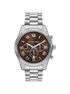 michael kors oversized lexington silver tone watch