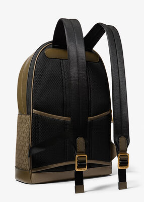 michael kors jet set signature logo backpack