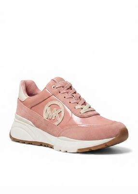 michael kors nova nylon and suede trainer