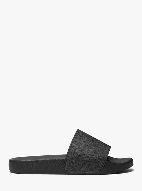 Dawson Signature Logo Slide Sandal michael kors dawson signature logo slide sandal