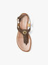 michael kors val signature logo thong sandal