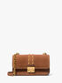 michael kors tribeca small studded suede shoulder bag