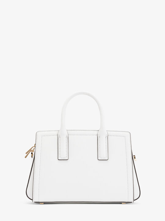 michael kors laila small pebbled leather satchel