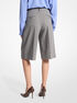 michael kors stretch wool flannel pleated shorts