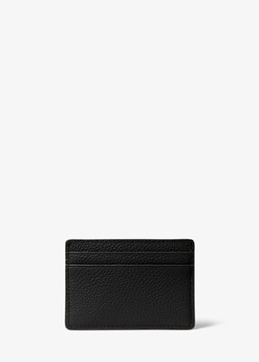 michael kors pebbled leather card case