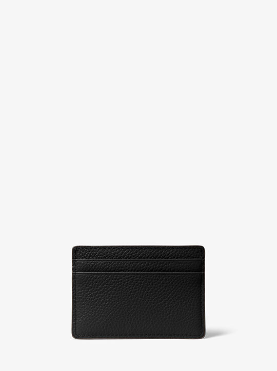 michael kors pebbled leather card case