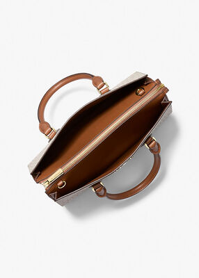 michael kors sheila medium logo satchel