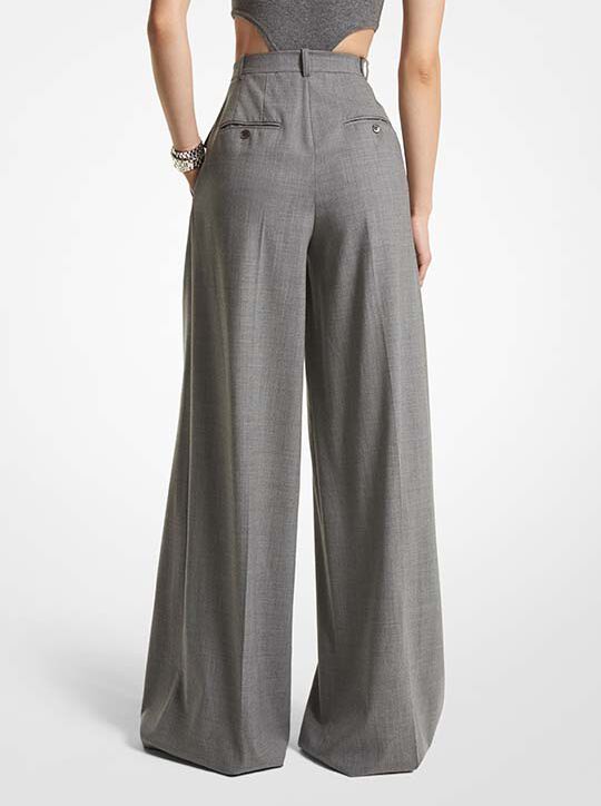michael kors stretch wool palazzo pant