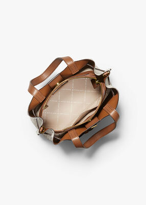 michael kors emilia small logo satchel