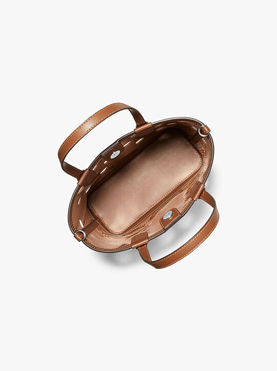 حقيبة حمل إليزا بشعار إمباير مثقبة صغيرة للغاية michael kors حقيبة حمل إليزا بشعار إمباير مثقبة صغيرة للغاية