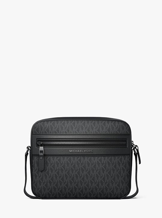michael kors jet set signature logo crossbody bag