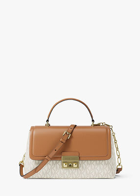 michael kors tribeca extra small signature logo satchel
