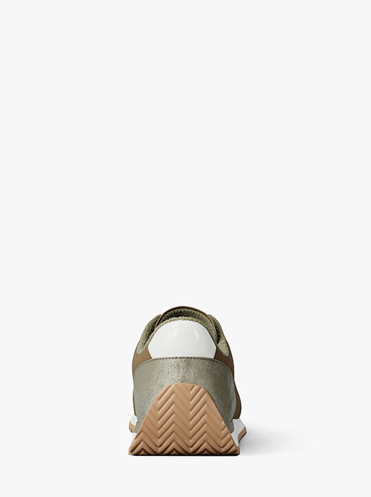 Rhodes Color-Block Suede Trainer michael kors rhodes color block suede trainer