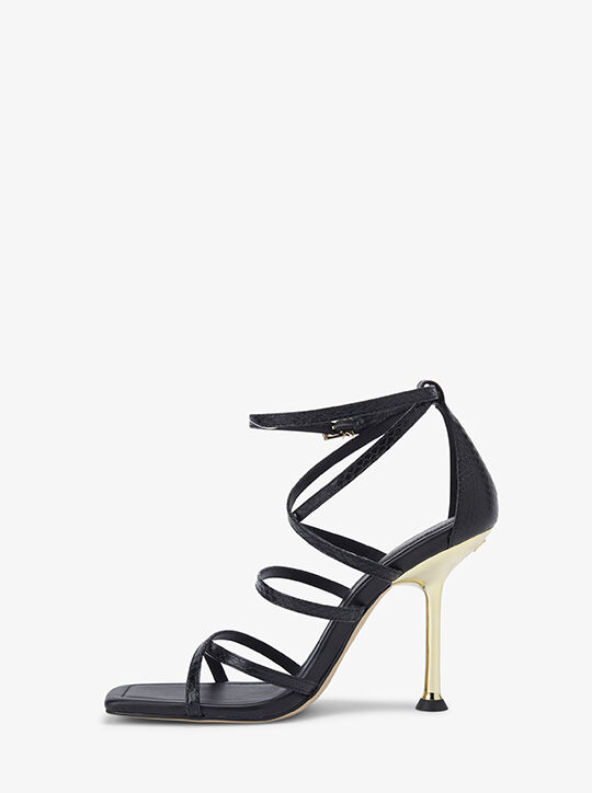 صندل إيماني جلد منقوش بشكل ثعبان michael kors صندل إيماني جلد منقوش بشكل ثعبان