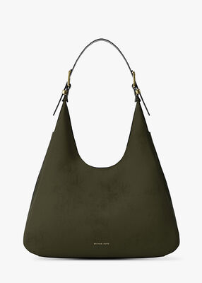 michael kors nolita large nubuck hobo shoulder bag